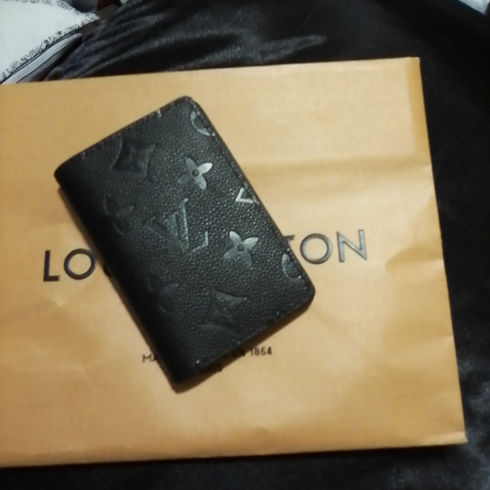 Louis Vuitton Black Monogram Card Holder